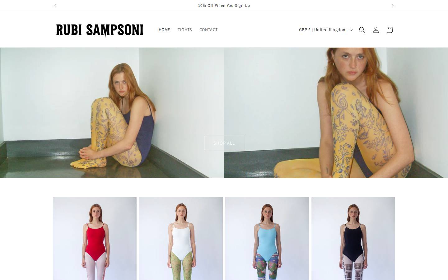 rubisampsoni.com homepage screenshot