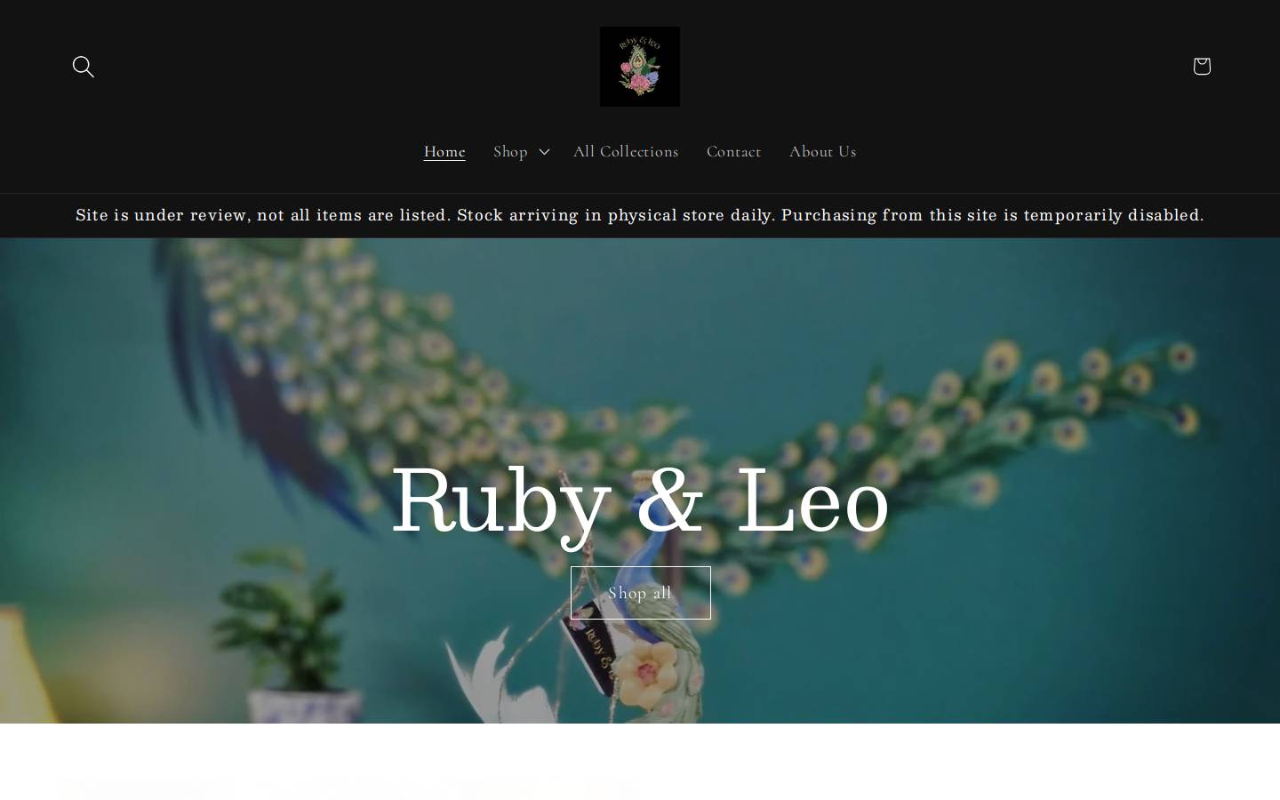 rubyandleo.com homepage screenshot