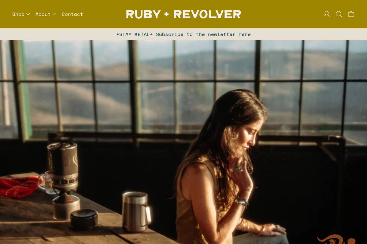 rubyandrevolver.com homepage screenshot