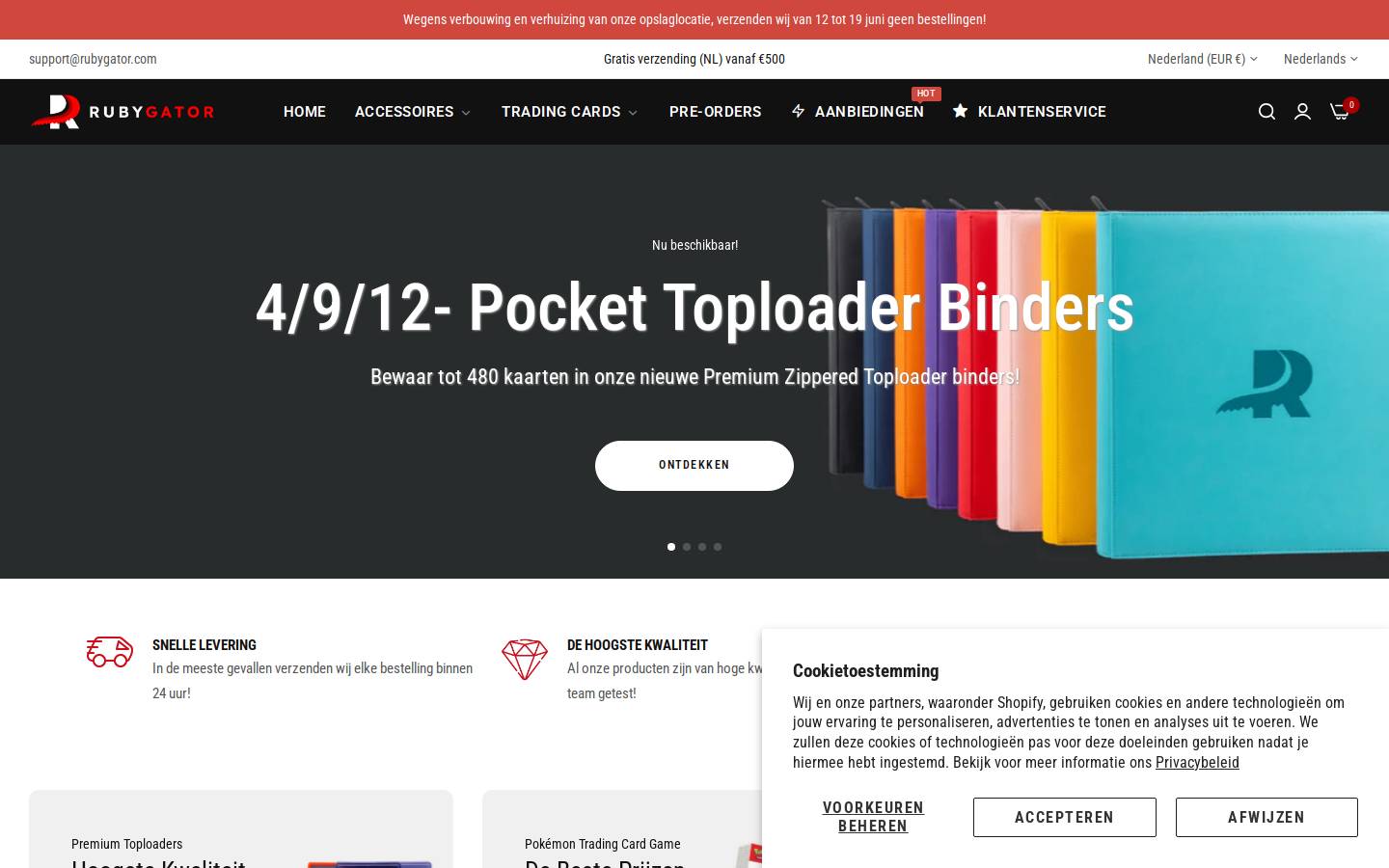 Rubygator homepage screenshot