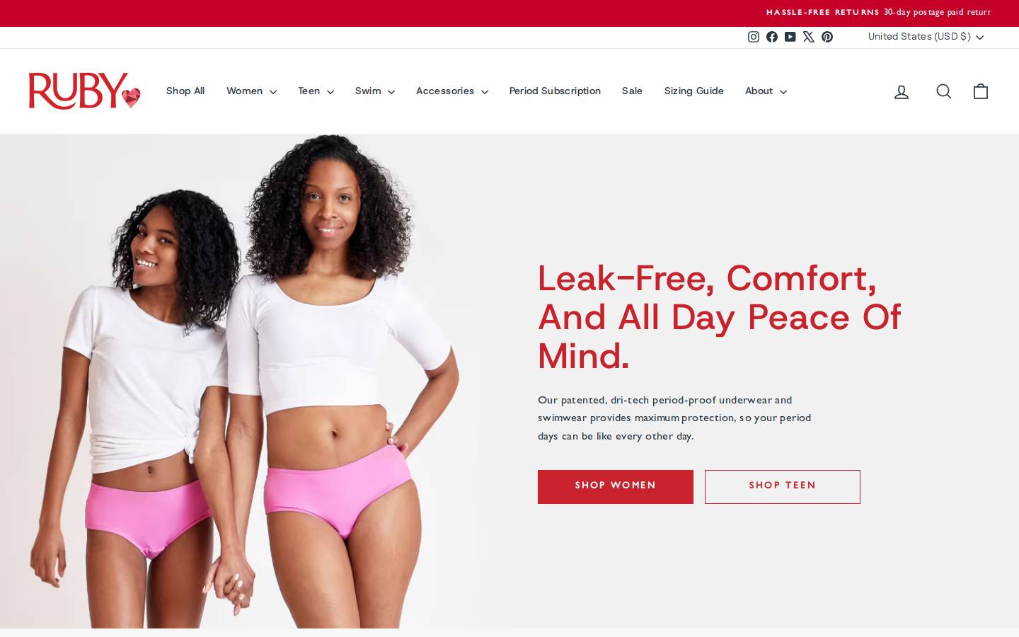 Ruby Love homepage screenshot