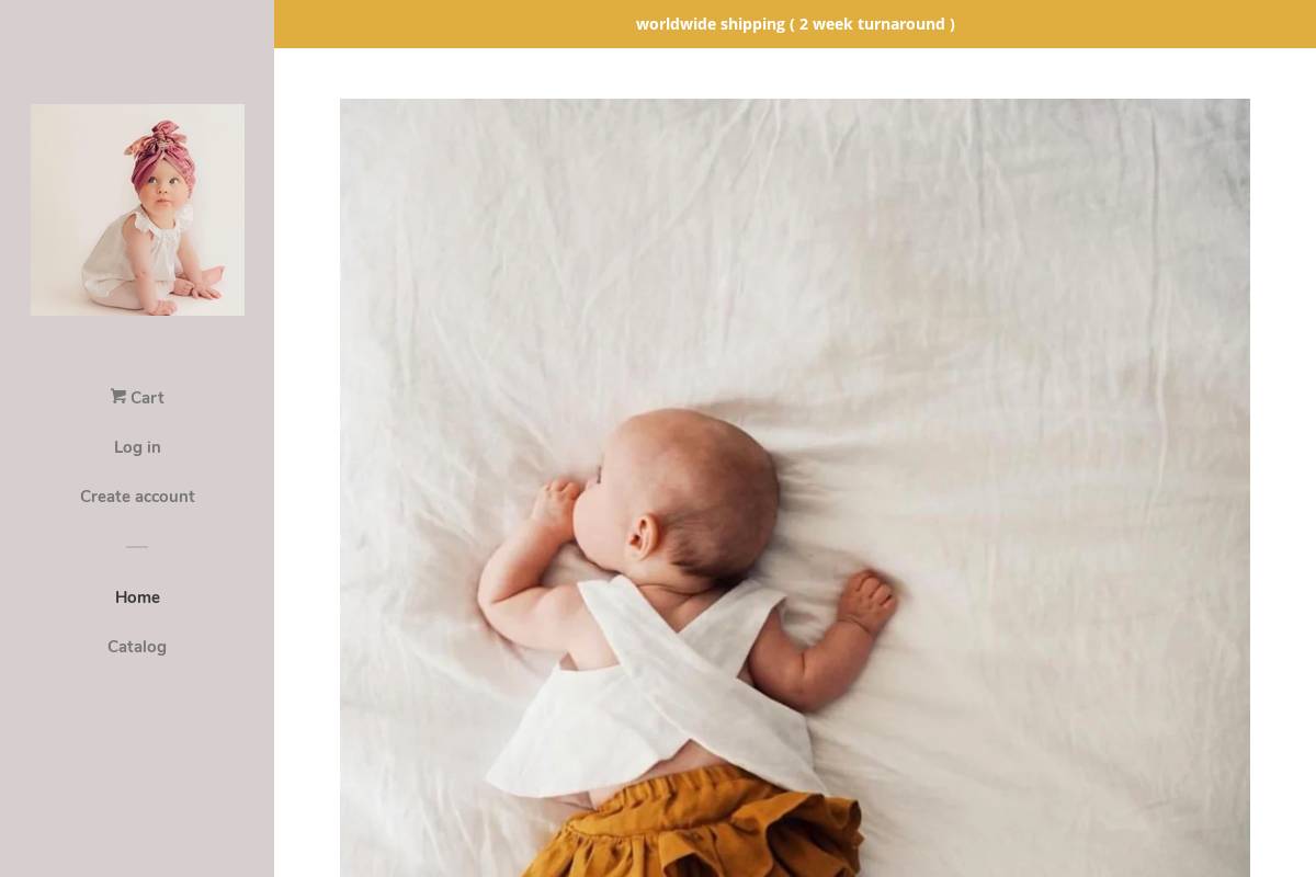 rubyowlbabyandtoddlerwear.com homepage screenshot