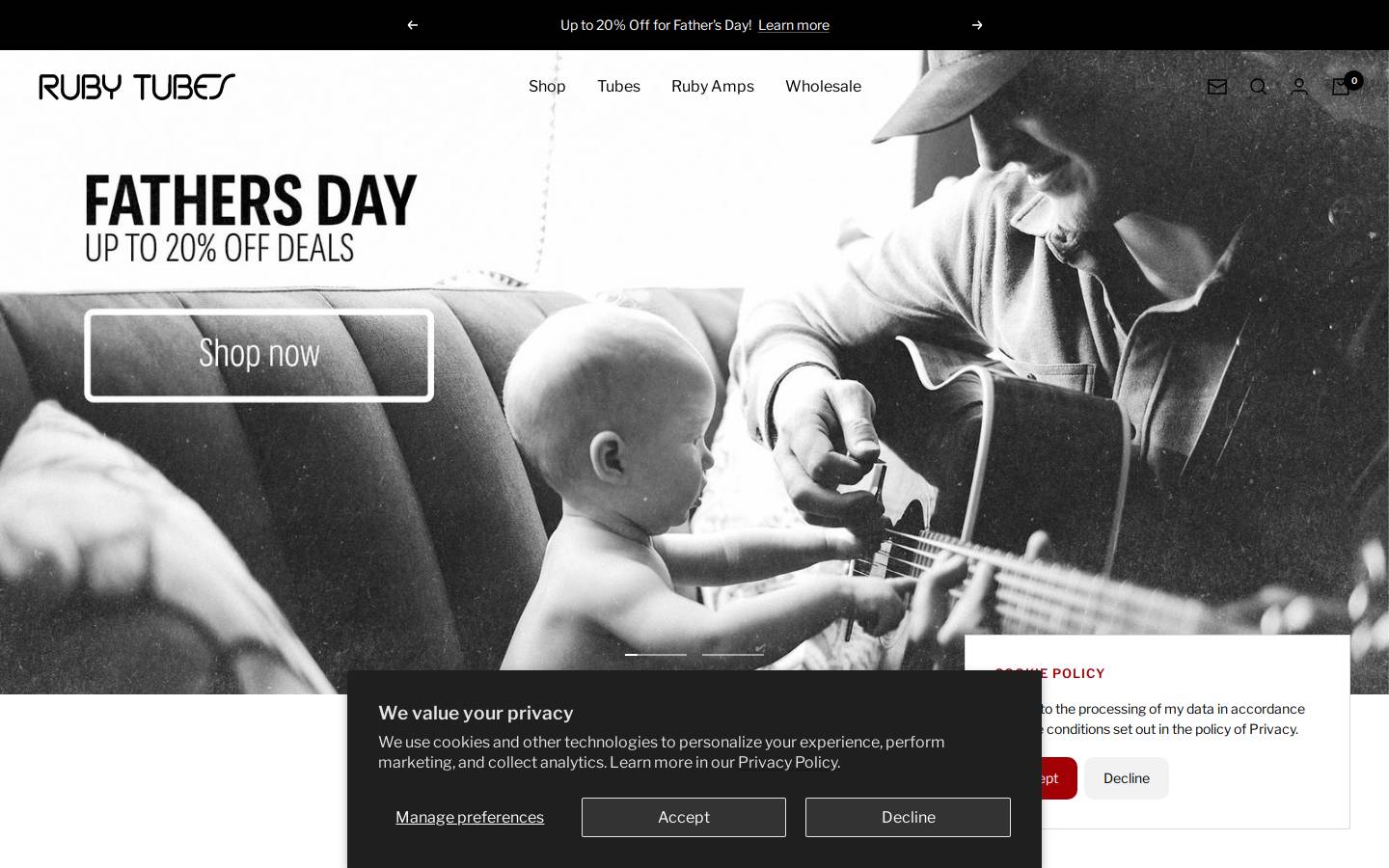 rubytubes.com homepage screenshot