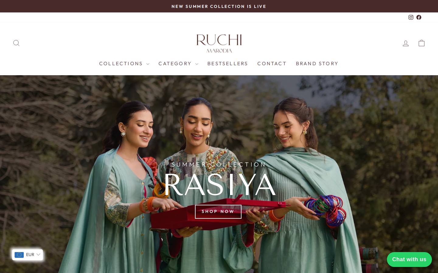 ruchimarodia.com homepage screenshot