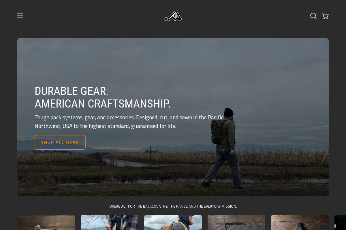 ruckmule.com homepage screenshot