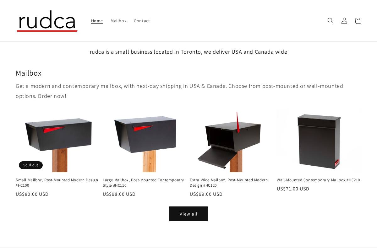 rudca.ca homepage screenshot