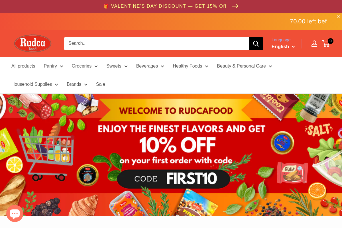 Rudcafood homepage screenshot