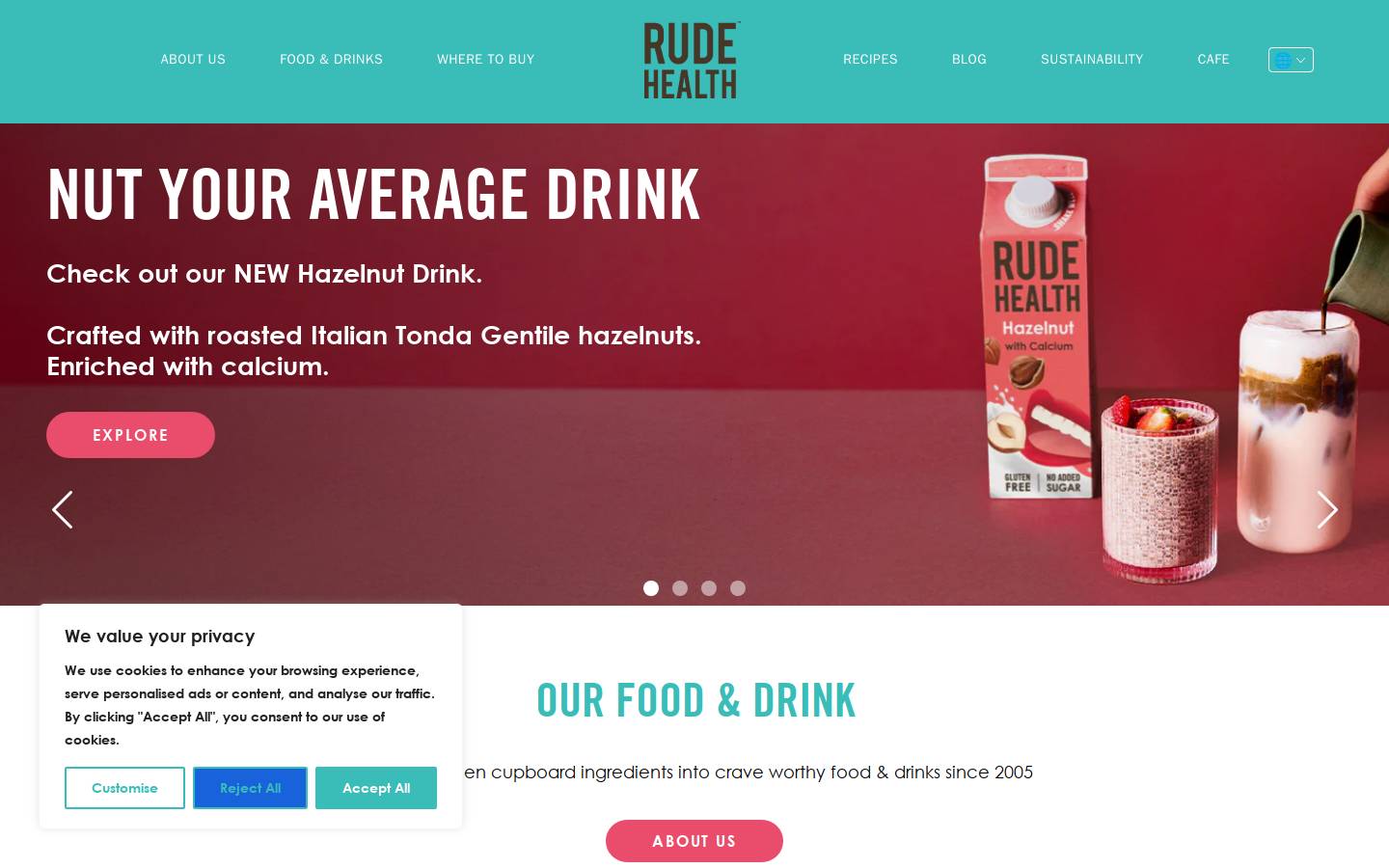 rudehealthnl.com homepage screenshot