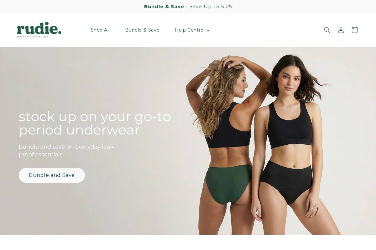 rudiebody.com homepage screenshot