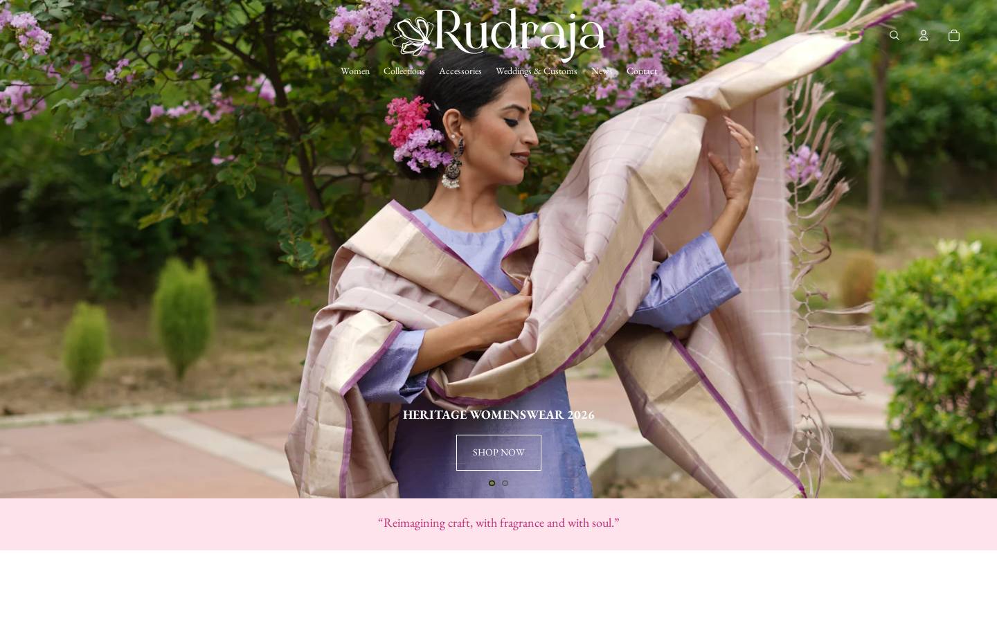 rudraja.com homepage screenshot