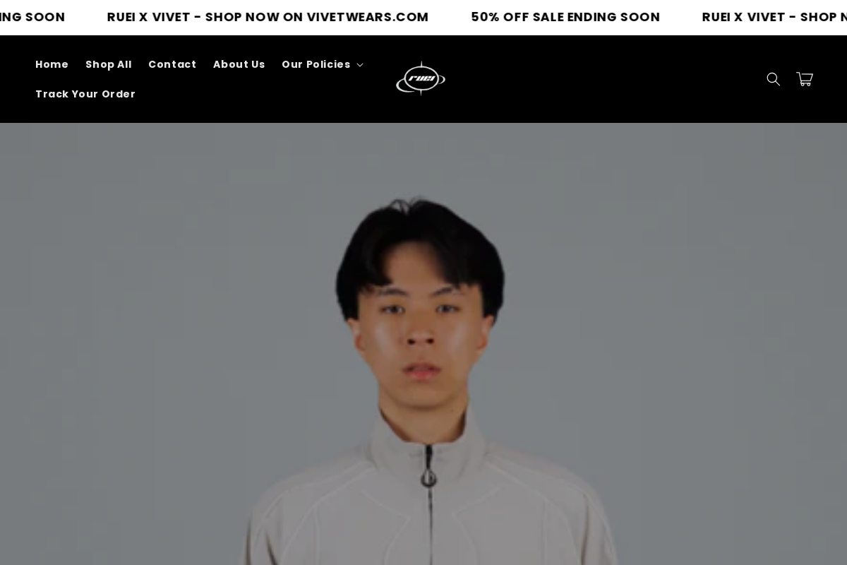 Rueiwears homepage screenshot