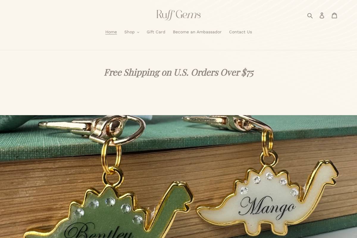 ruffgems.co homepage screenshot