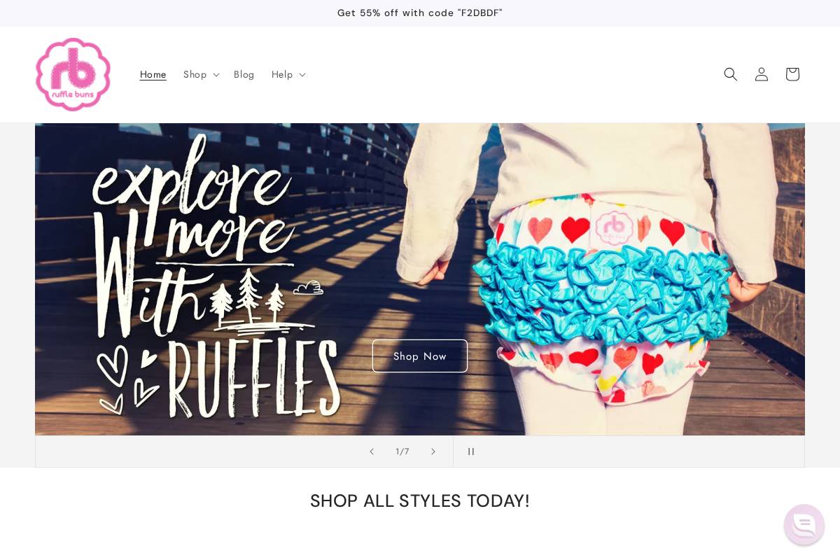 rufflebuns.com homepage screenshot