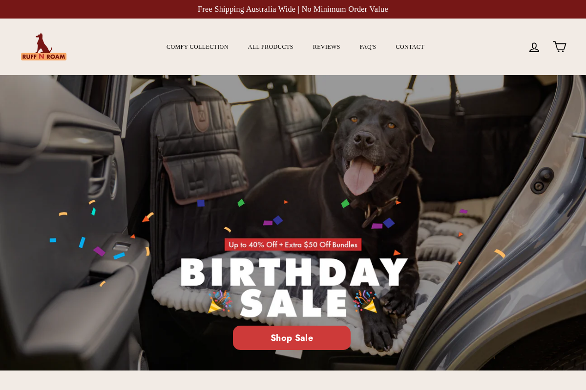 Ruffnroam homepage screenshot