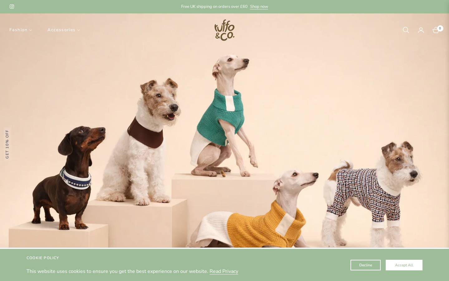 ruffo.co.uk homepage screenshot