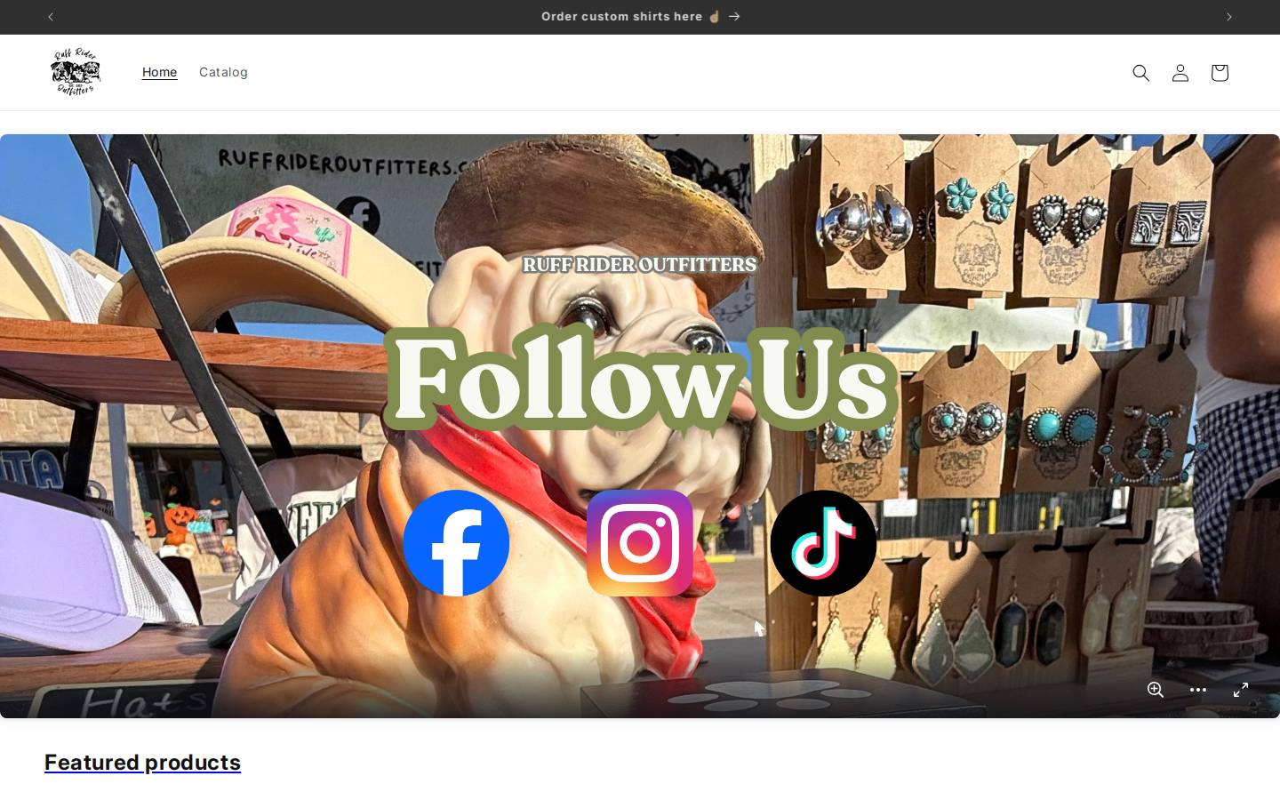 ruffrideroutfitters.com homepage screenshot