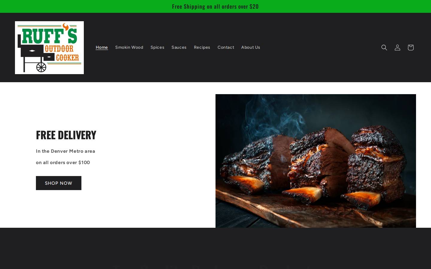 ruffsbbq.com homepage screenshot