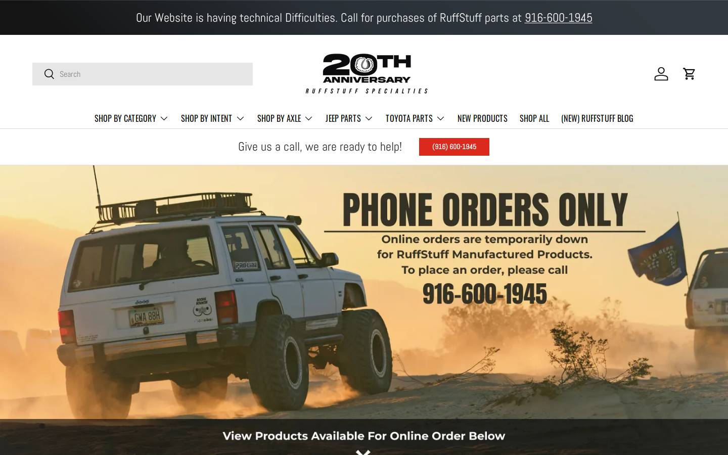 Ruffstuff Specialties homepage screenshot
