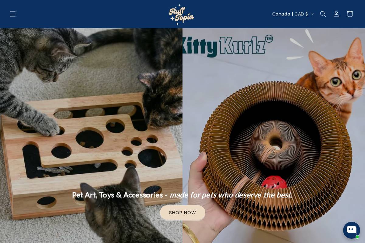 rufftopia.com homepage screenshot