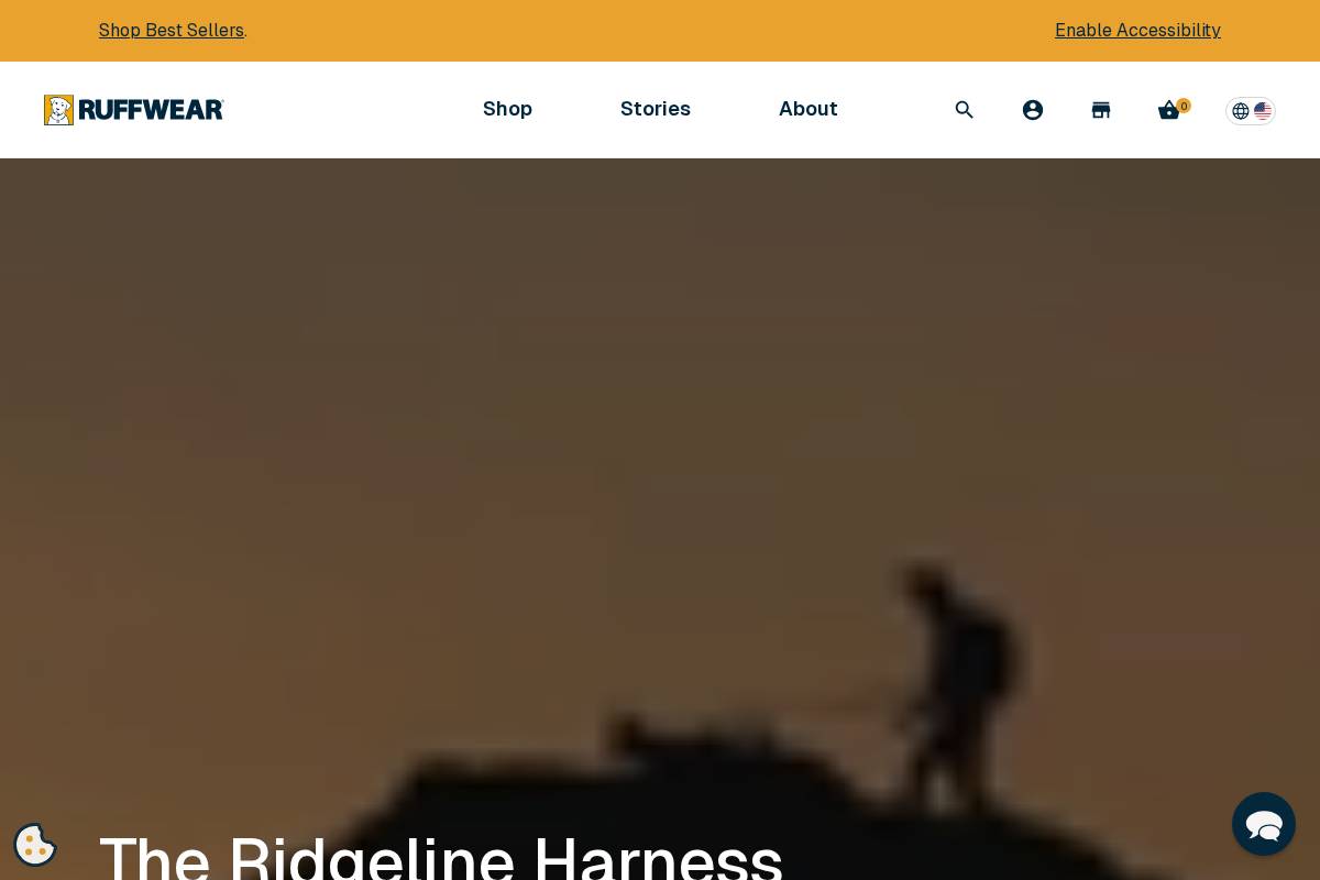 Ruffwear homepage screenshot