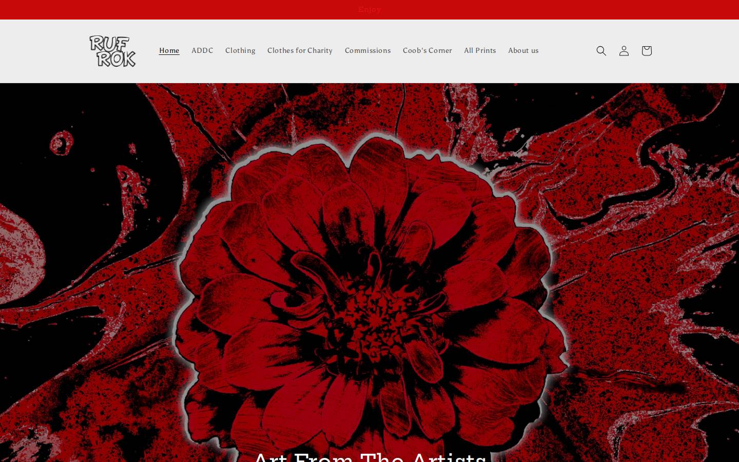 rufrok.com homepage screenshot