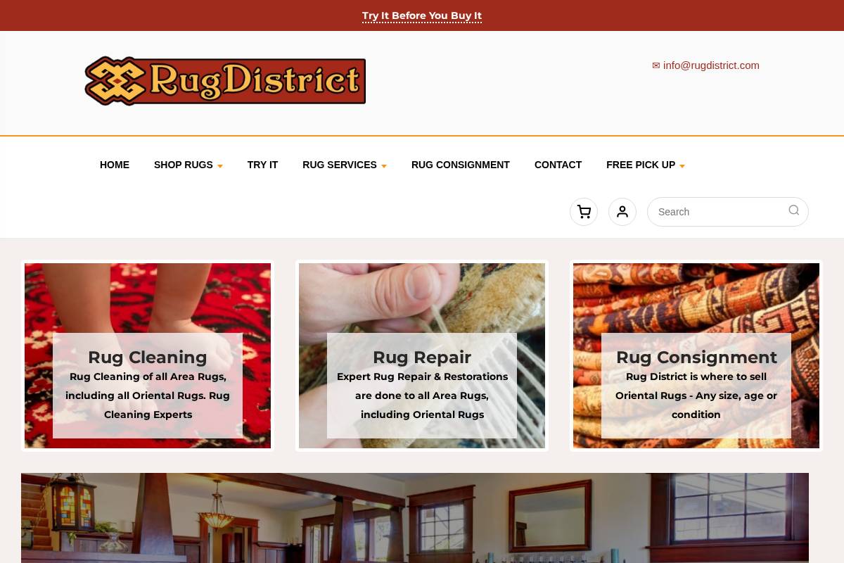 rugdistrict.com homepage screenshot