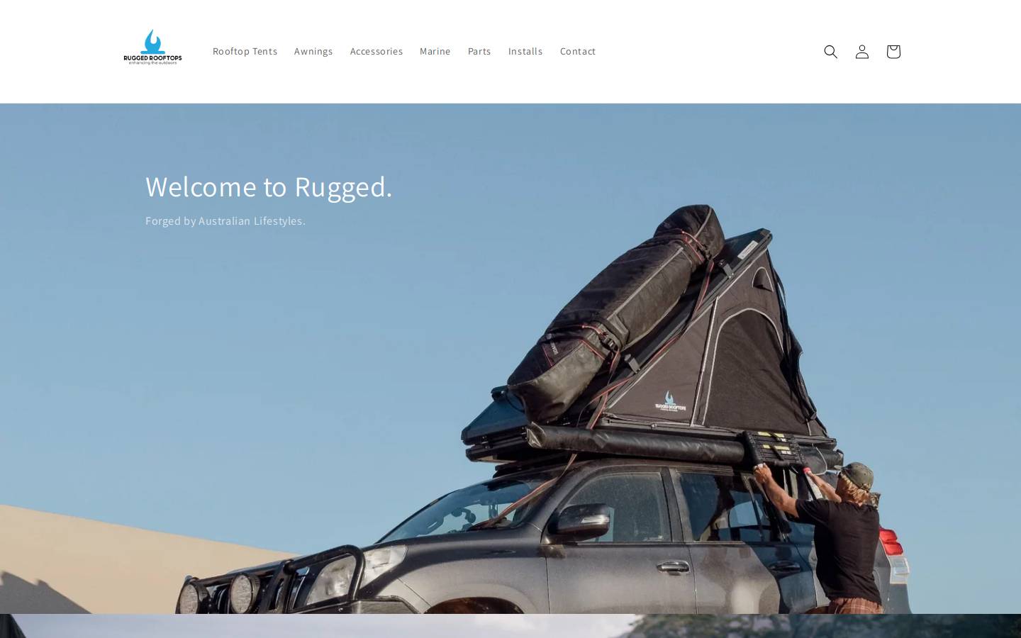 ruggedrooftops.com homepage screenshot