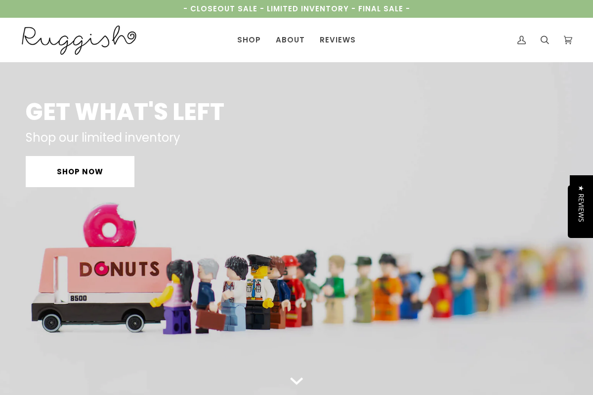 Ruggish Co homepage screenshot