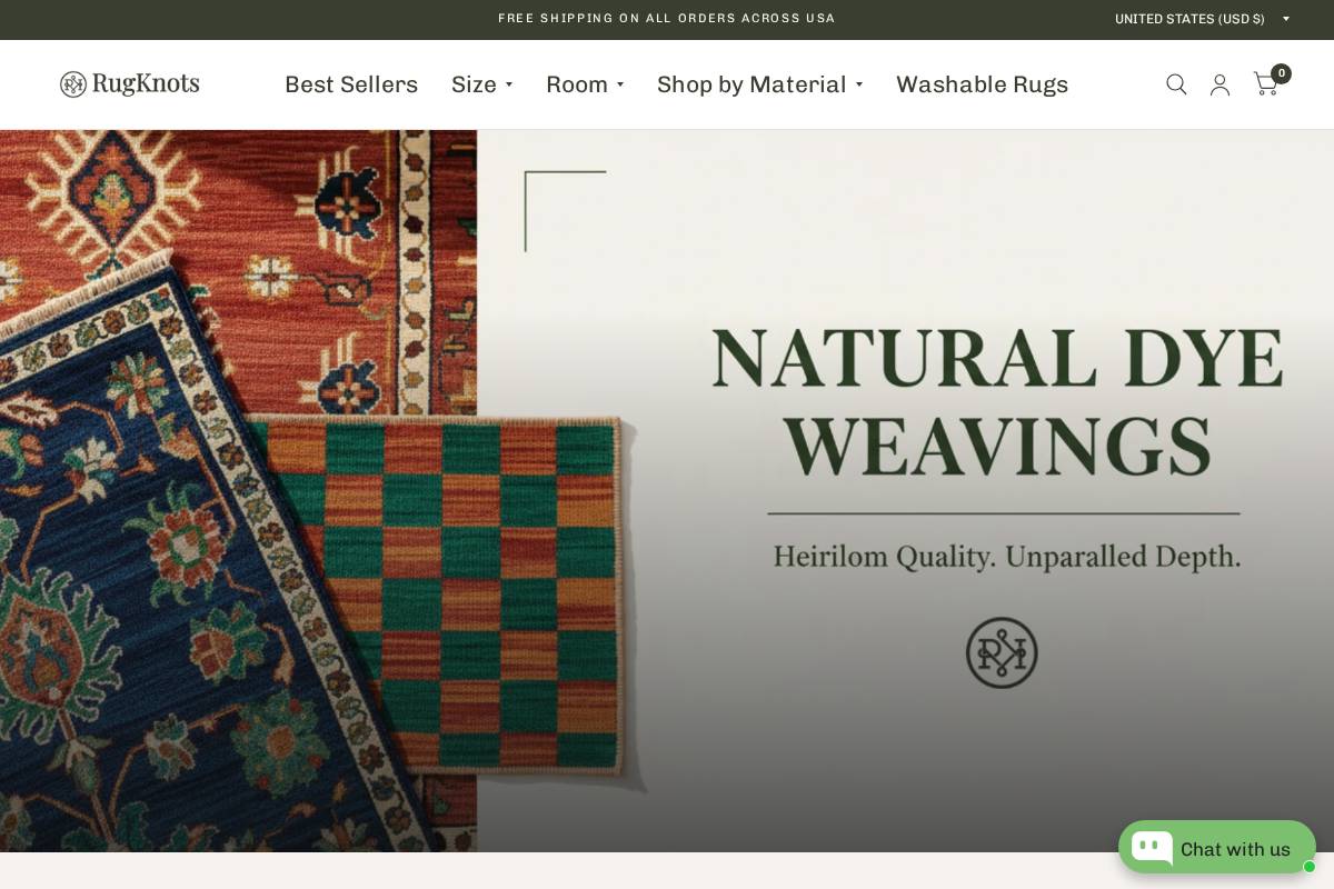 RugKnots homepage screenshot