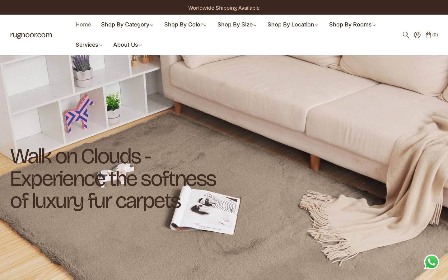 rugnoor.com homepage screenshot