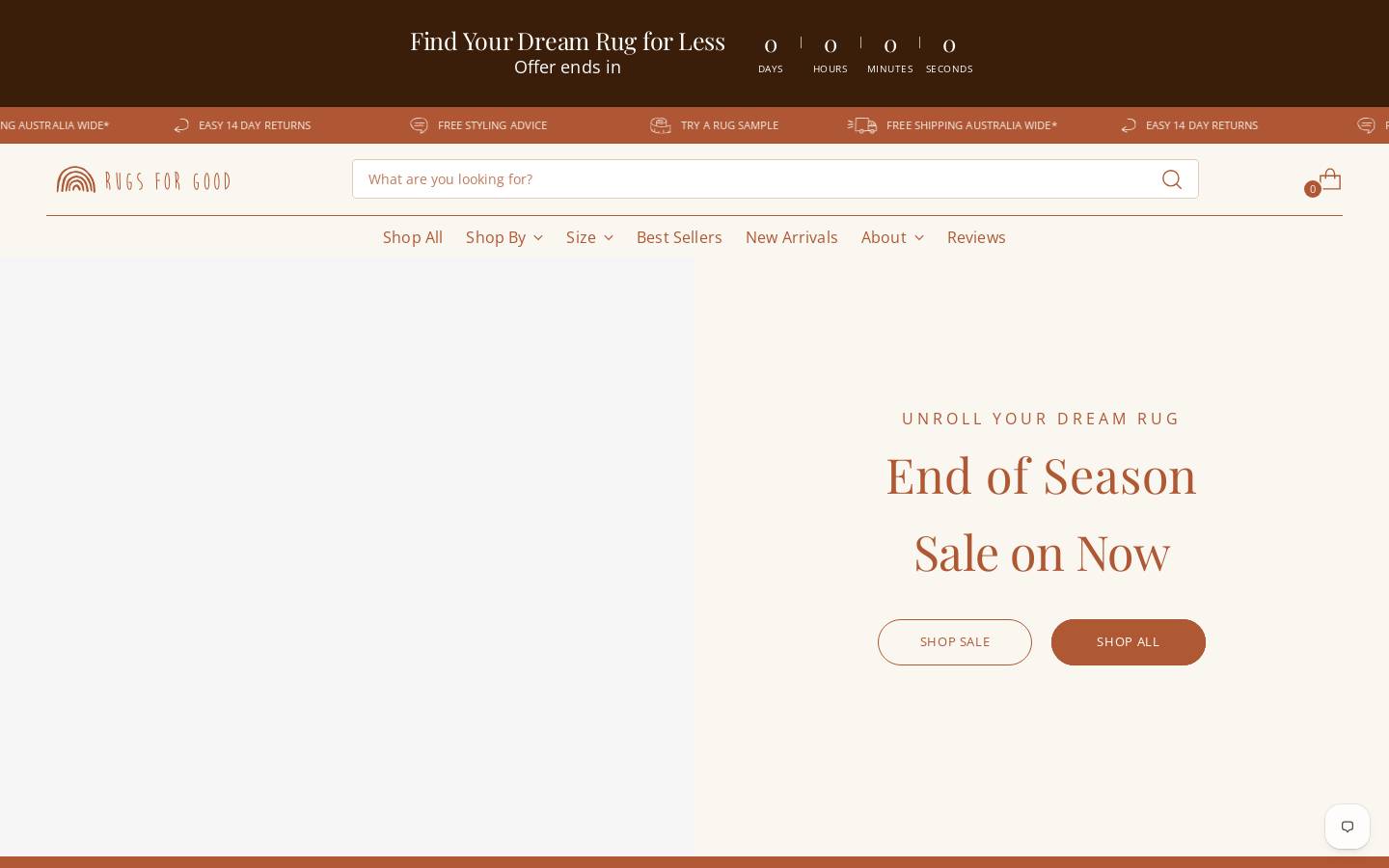 rugsforgood.com.au homepage screenshot