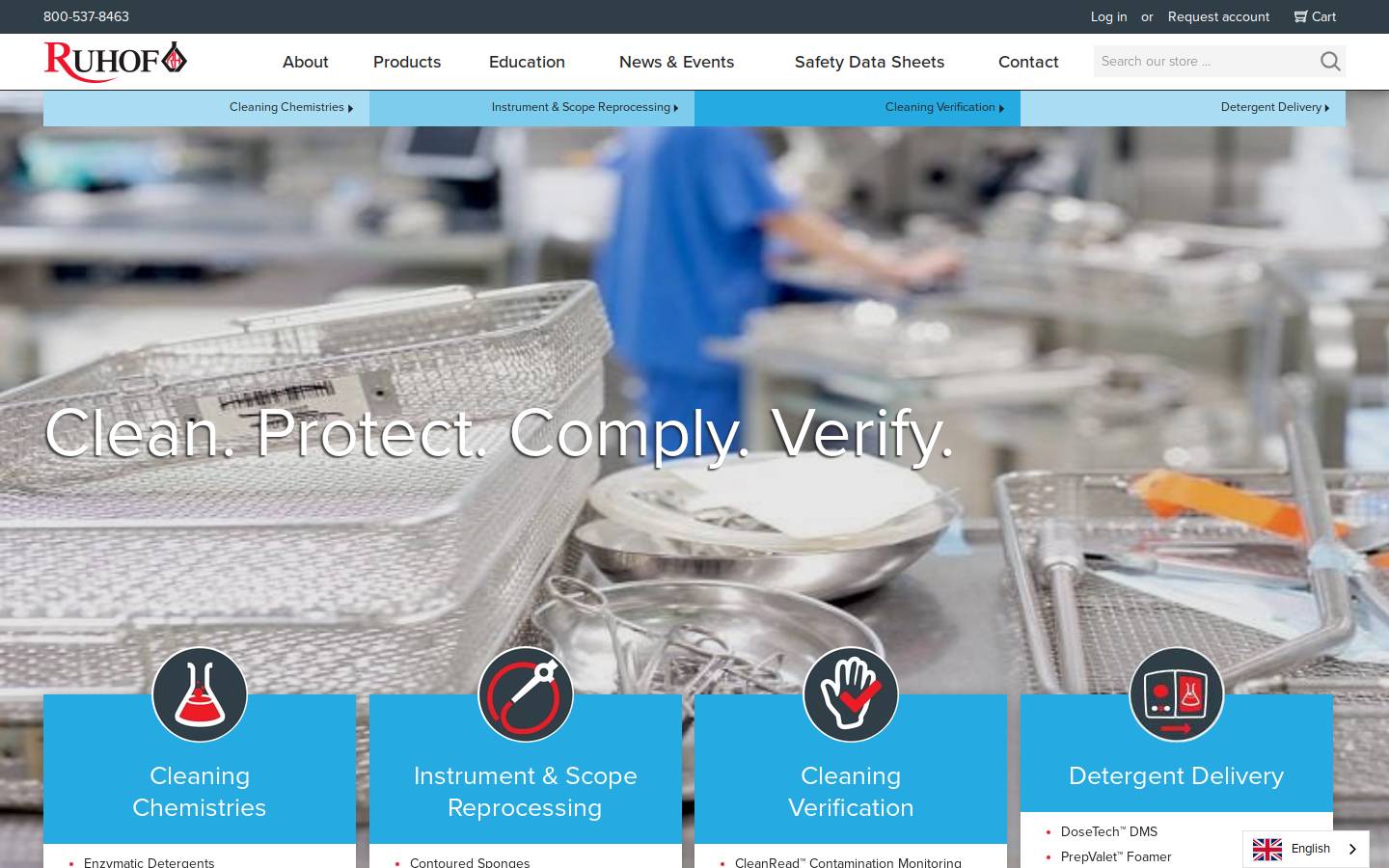 ruhof.com homepage screenshot
