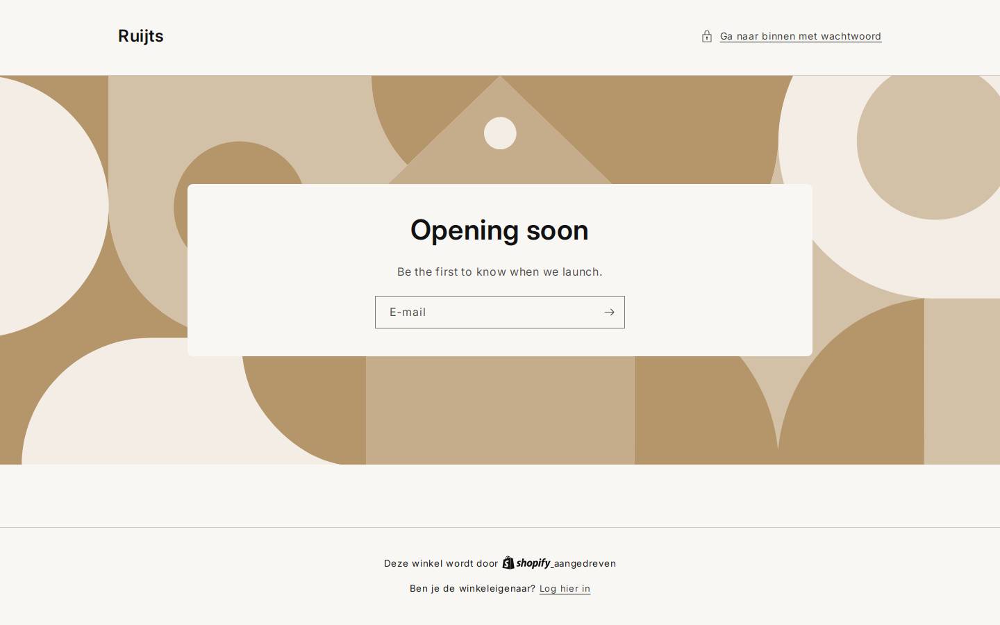 ruijts.com homepage screenshot