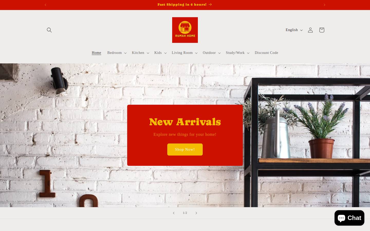 rumahhome.com homepage screenshot