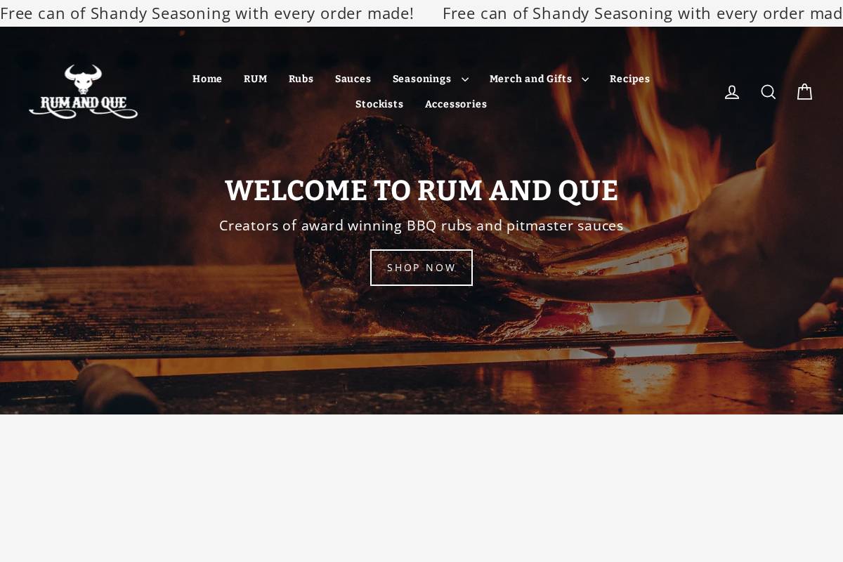 rumandque.com homepage screenshot
