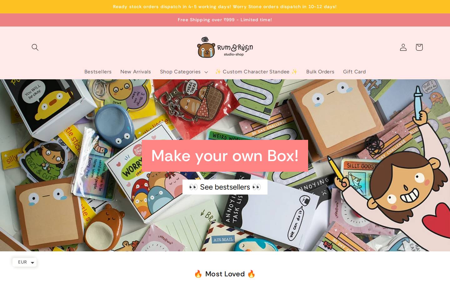 rumandraisin.in homepage screenshot