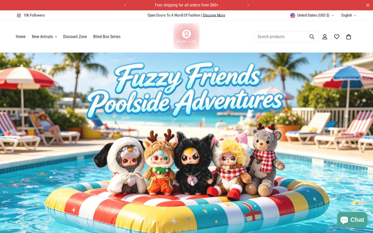 rumilifeshop.com homepage screenshot