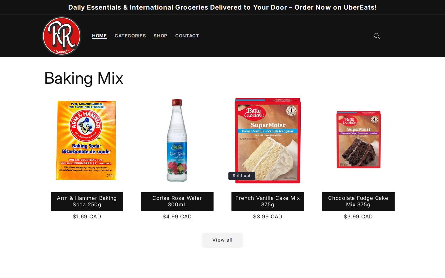 rumirosemarket.com homepage screenshot