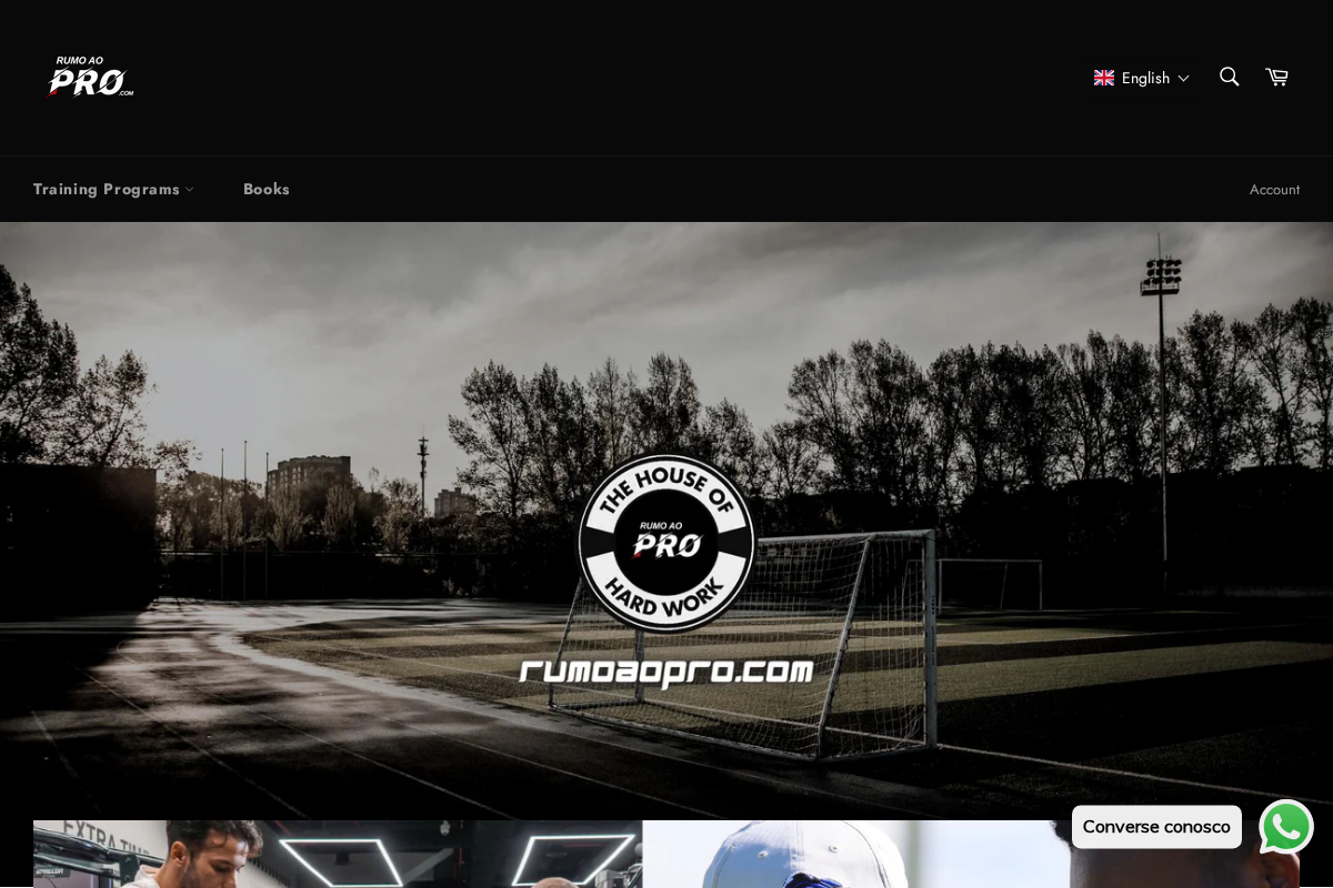 RumoAoPro homepage screenshot