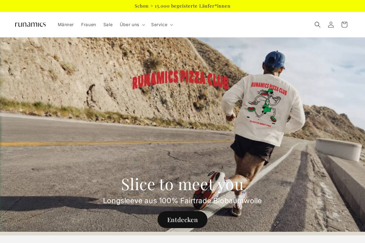 runamics.com homepage screenshot