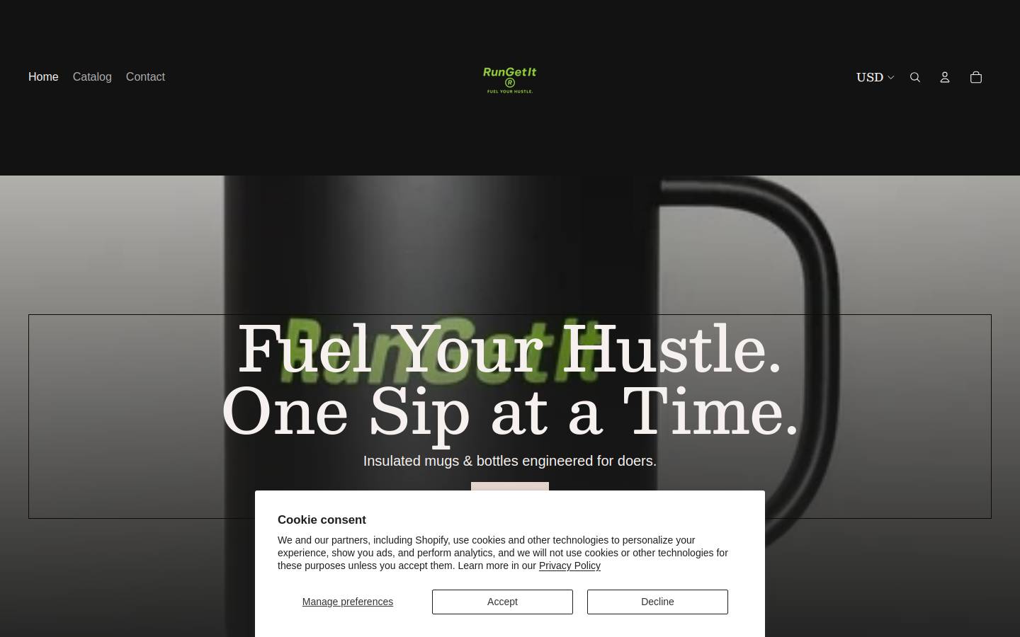 rungetit.com homepage screenshot