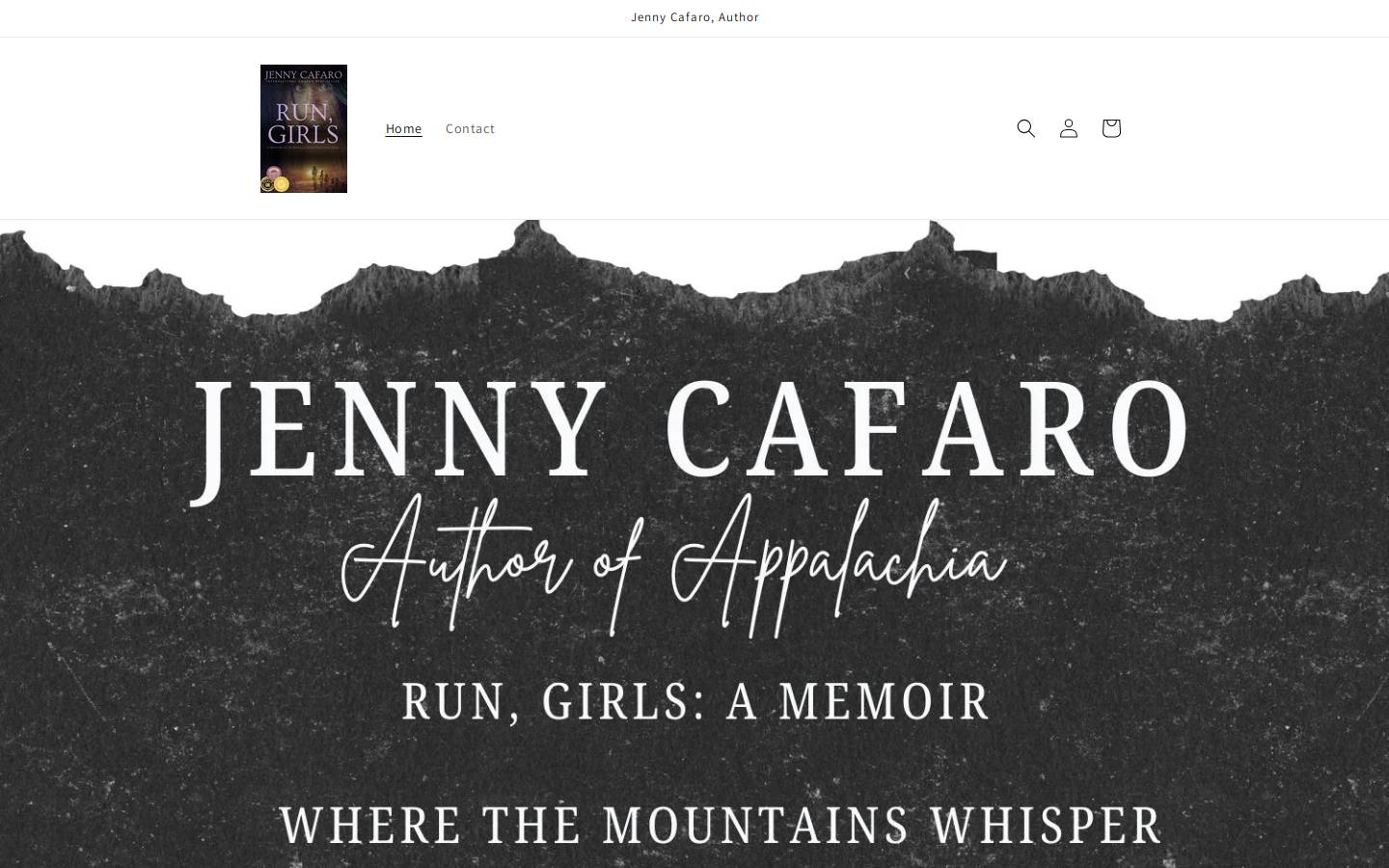 rungirlsamemoir.com homepage screenshot