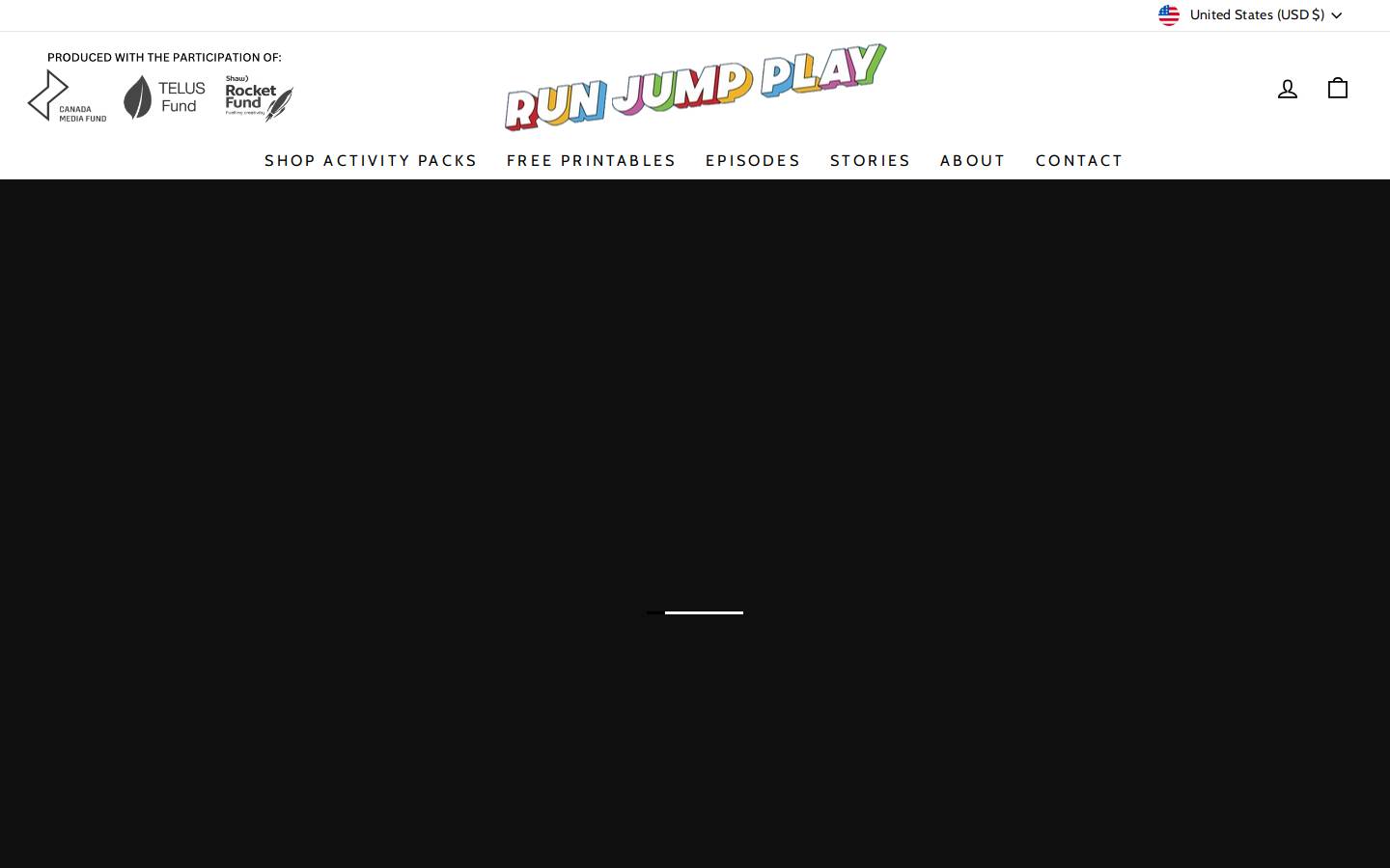 runjumpplay.tv homepage screenshot