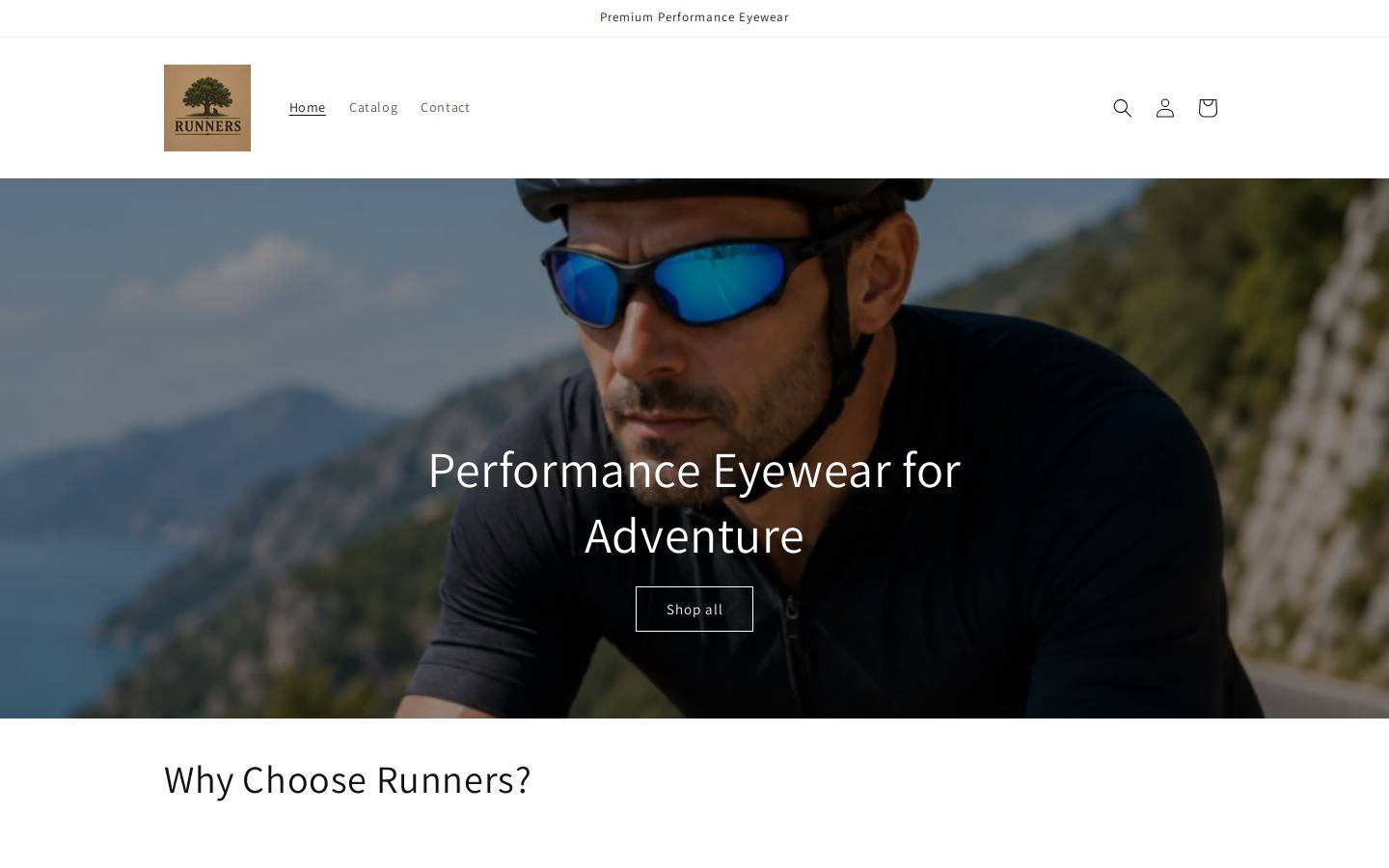 runnereco.com homepage screenshot