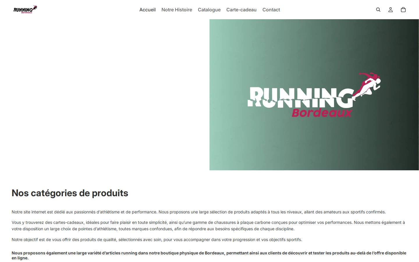 running-bordeaux.com homepage screenshot