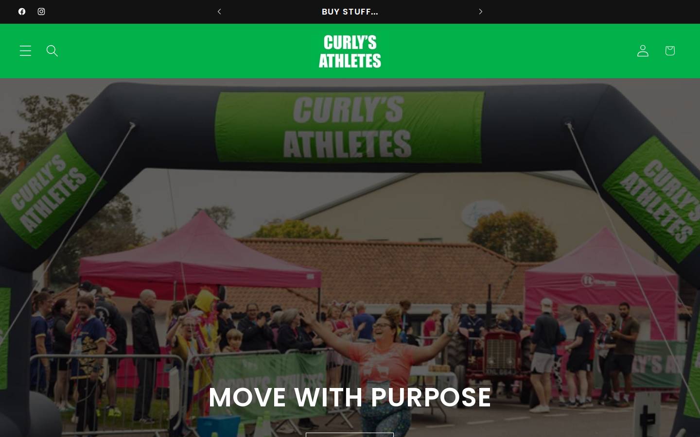 runninggifts.com homepage screenshot