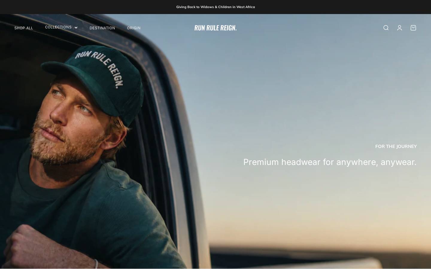 runrulereign.com homepage screenshot