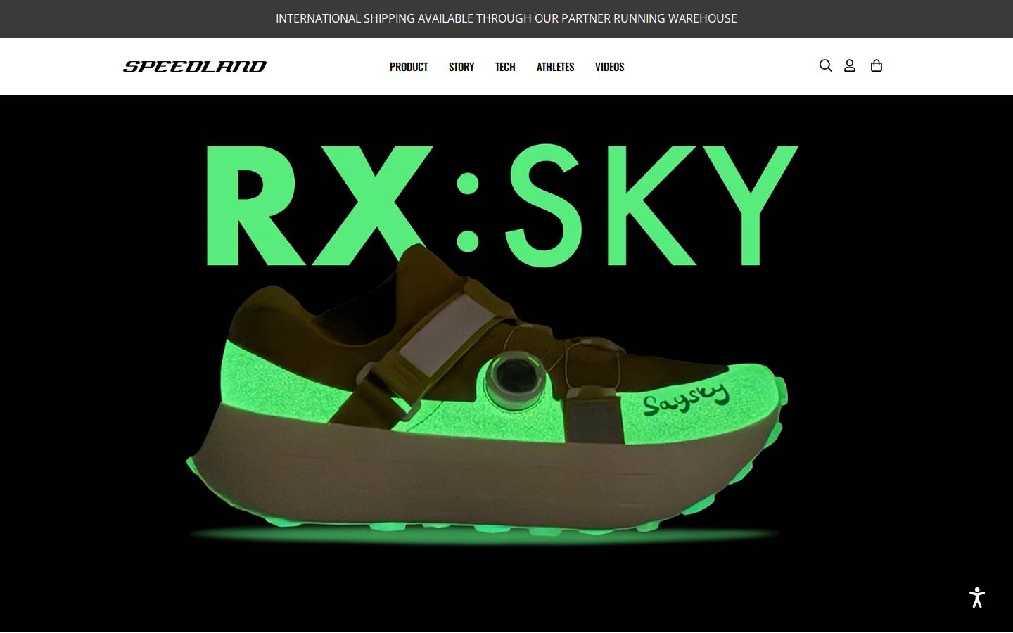 runspeedland.com homepage screenshot