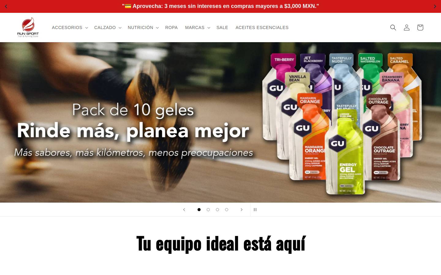 runsport.com.mx homepage screenshot