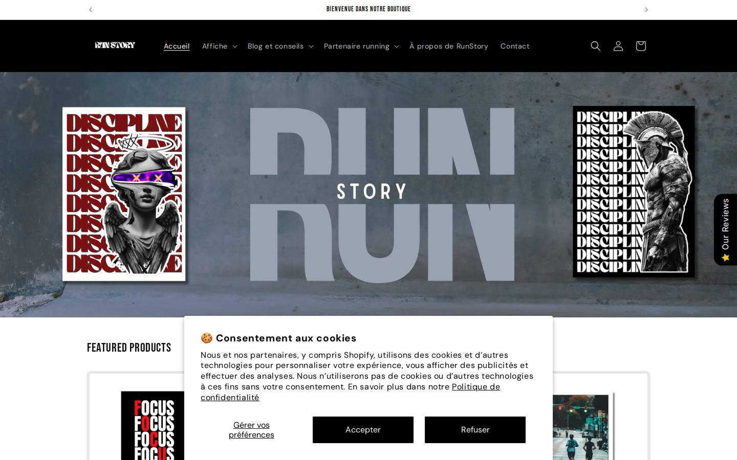 runstory.fr homepage screenshot